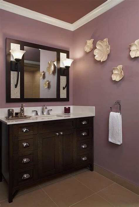 purple bathroom vanity|purple and black bathroom decor.